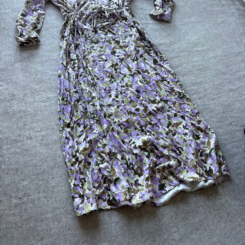 Floral Maxi Dress Cinch Waist - Picture 2 of 5